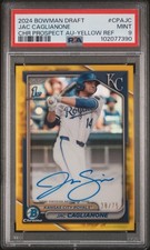 2024 Bowman Draft - Jac Caglianone #CPA-JC Yellow Refractor /75 (AU, RC)