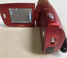 Vivitar DVR 949HD HD Handheld Camcorder Red 2.7in Touchscreen LCD HDMI USB,Works