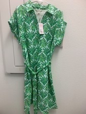 NWT Lilly Pulitzer Emersyn Dress, Kitts Green Crossgrain Shady Babe, XL - NWT