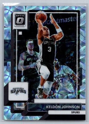 Keldon Johnson 2022 Optic #186 Premium Silver Scope Prizm /249
