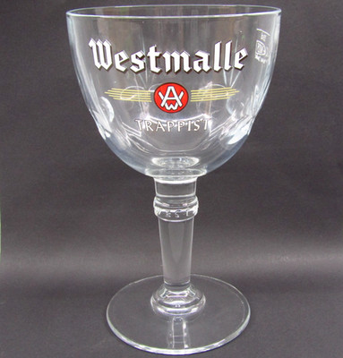 Belgisches Bier Westmalle 1/2 Pint Glas Trappist Craft Ale Bar Man Cave 