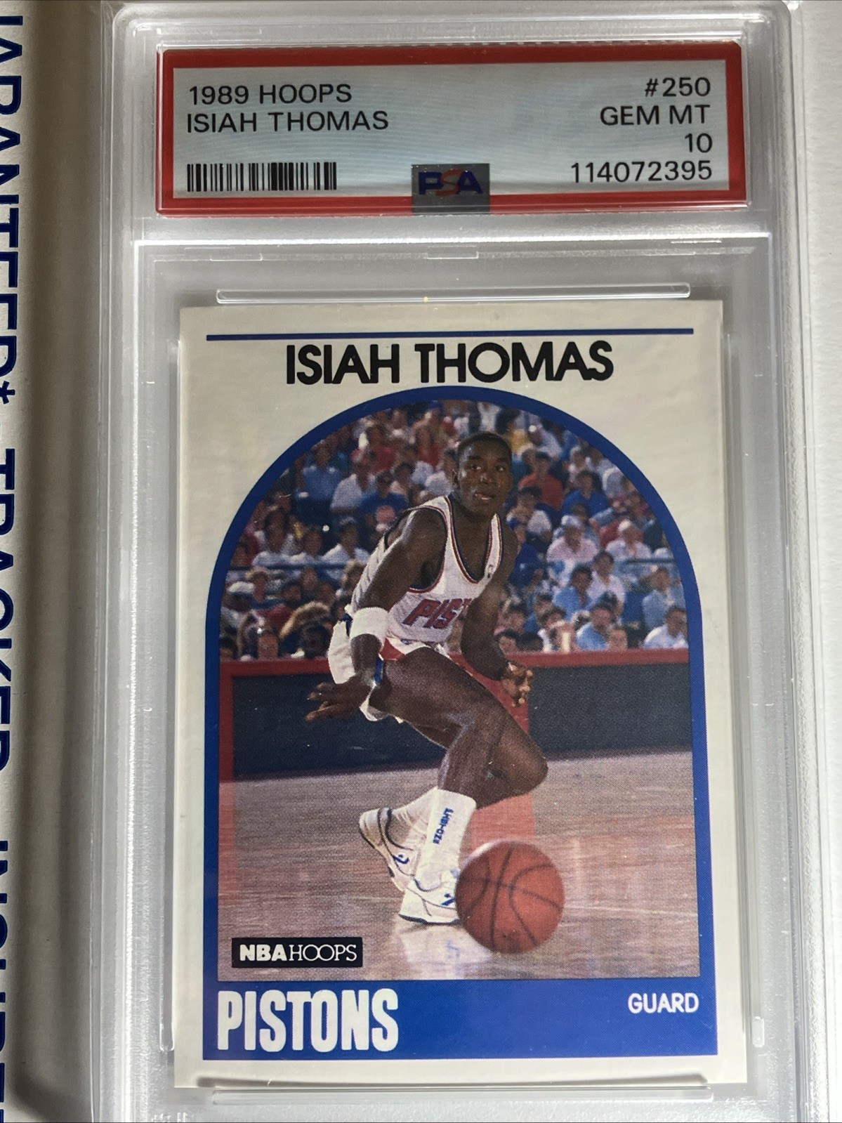 1989-90 NBA Hoops - Isiah Thomas #250 Detroit Pistons PSA 10 GEM MINT