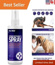 4 oz Hydrocortisone Spray for Rapid Itch Relief - Safe for Dogs, Cats Horses