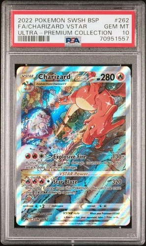 Pokémon Charizard VSTAR SWSH 262 PSA 10 Gem Mint Black Star Promo