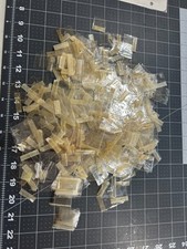 Mixed Lot of 330 New/used CLEAR stamp mounts small to medium Hawid