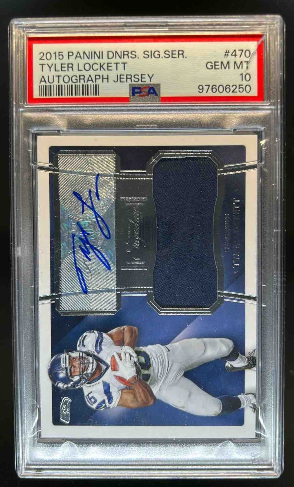 Tyler Lockett Panini Donruss Signature Series #470 Autographed Jersey