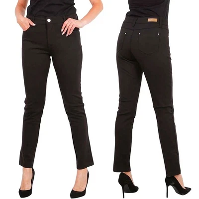Damen Leggings Jeggings Treggings Stretch Hüft Skinny Röhren Hose Schwarz M-4XL - Bild 1 von 4