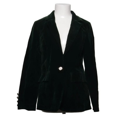 Blazer, Größe: S, Grün, Polyester, Einfarbig, Samt, Damen #RJs
