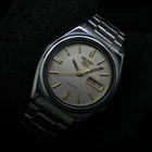 Vintage 1975 Seiko 5 Automatic 7009-8760 Day Date Stainless Steel Japan Watch