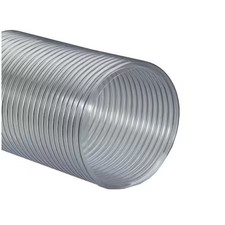 Flexaust Co 8061080025 Ducting Hose, 25 Ft L, Clear