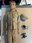 1960 Mattel Allen Army Doll With Uniform Hat Bernadette And Binoculars