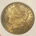 1878 S Morgan silver dollar - Uncirculated, fully toned on both sides, 5341