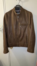 Schott NYC 530 Waxed Pebbled Cowhide Cafe Rac...