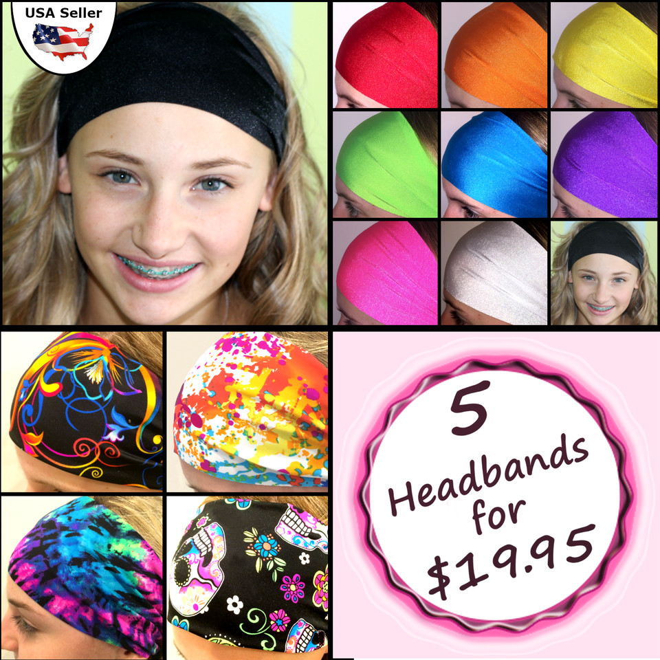 Wide Headbands, Discounts for multiples! Great for Adults and Youth