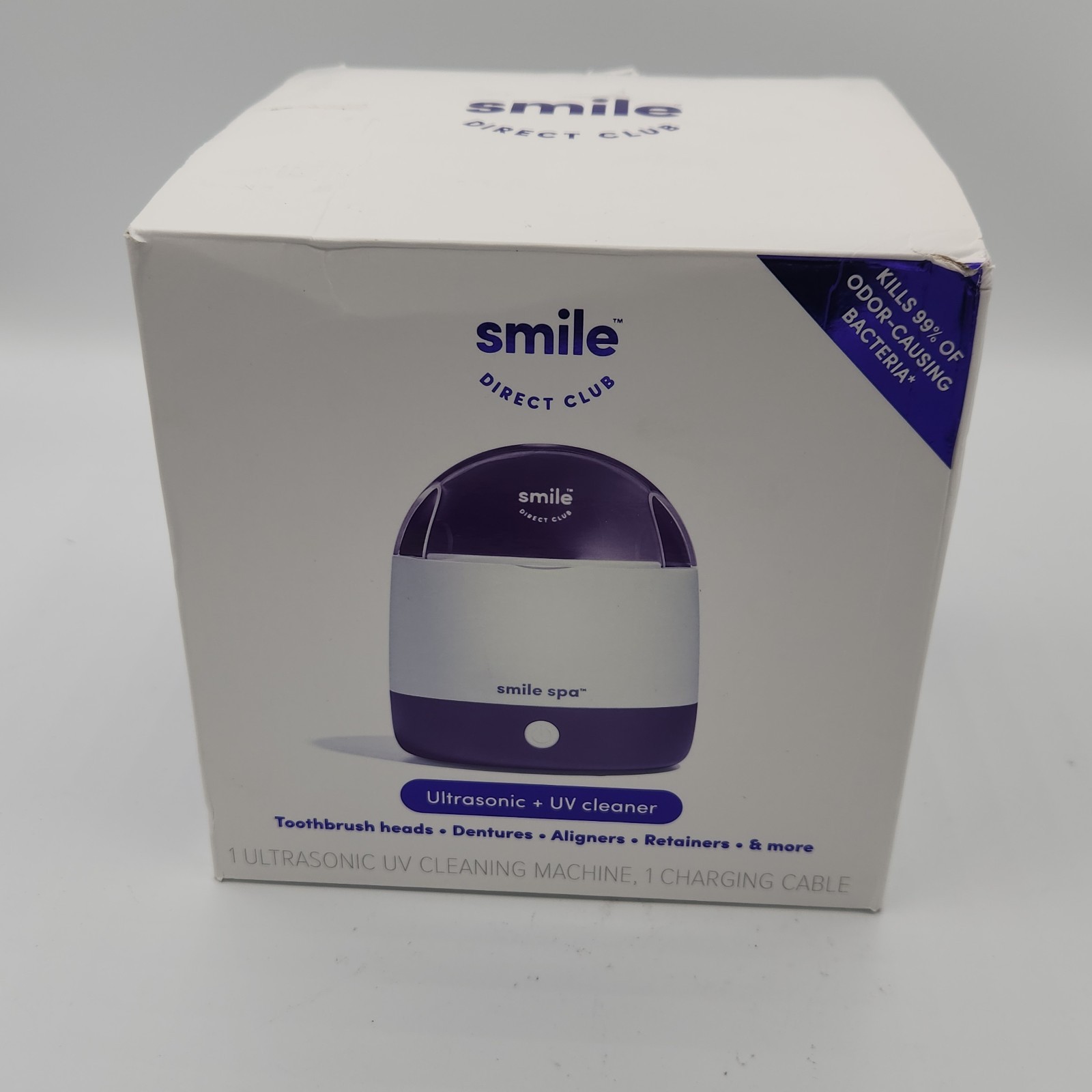 NEW Smile Direct Club Ultrasonic UV Denture Retainer Toothbr