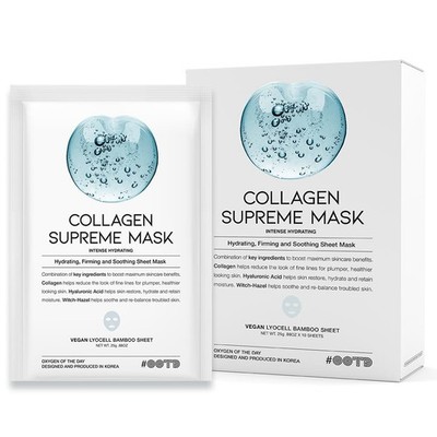 #OOTD Collagen Hydrating Sheet Masks for Face Korean Anti Aging Mask Sheet for D