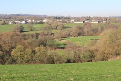 Foto 12x8 Axe Valley bei Bagley Hill Farm Waggs Grundstück c2017