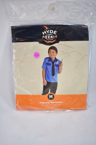 Hyde & EEK! Kids Police Officer Costume Medium 8-10 Boys Girls Cop Dress Up Blue