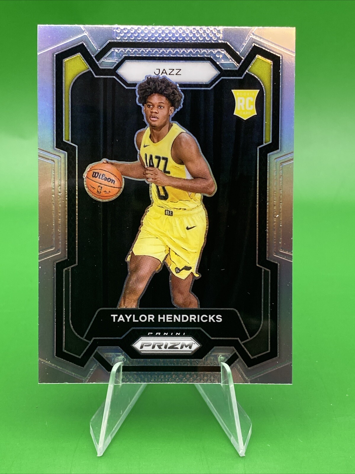 2023-24 Panini Prizm - Silver Prizm #161 Taylor Hendricks (RC)