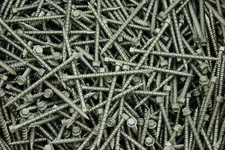 (250) Hex Washer Head 10 x 3 Outdoor Pole Gripper Type 17 Coated Wood Screw