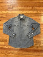 Levi's Denim Western Pearl Snap Button Shirt Men S