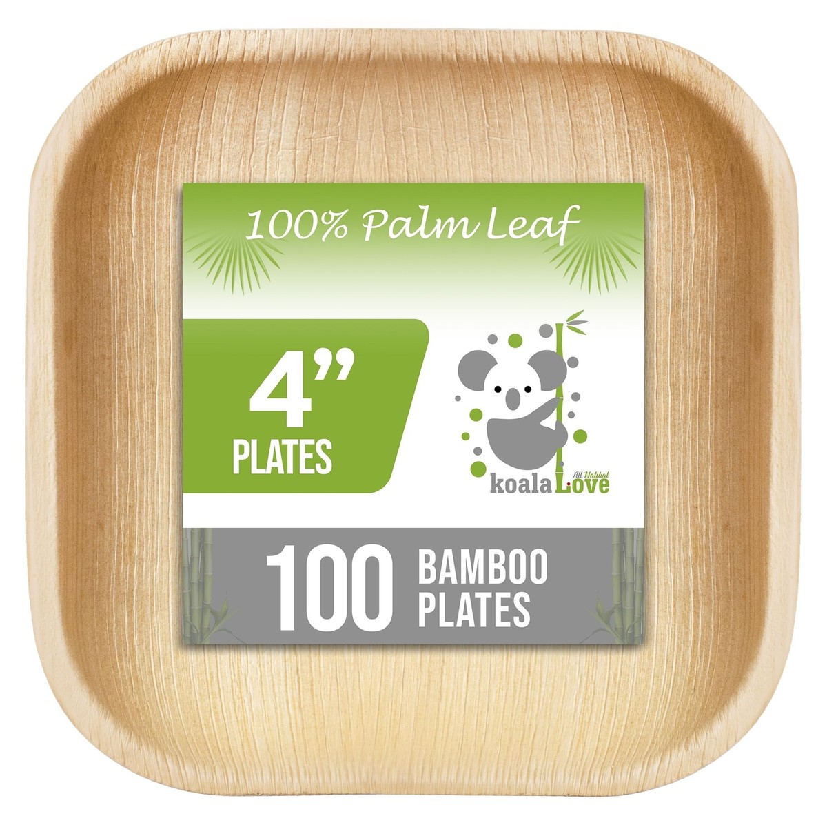 Palm Leaf Plates Inch Bamboo Plates Disposable 100 Pack Small