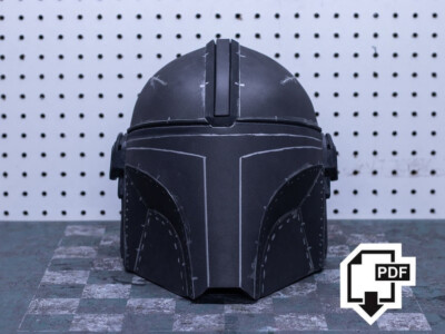 Complete Black Polished Role Plays Mandalorian Helmet Cosplay Prop Movie Look