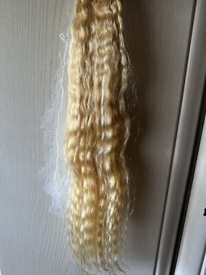 Tape Extensions Echthaar Blond 40 Stück Gewellt
