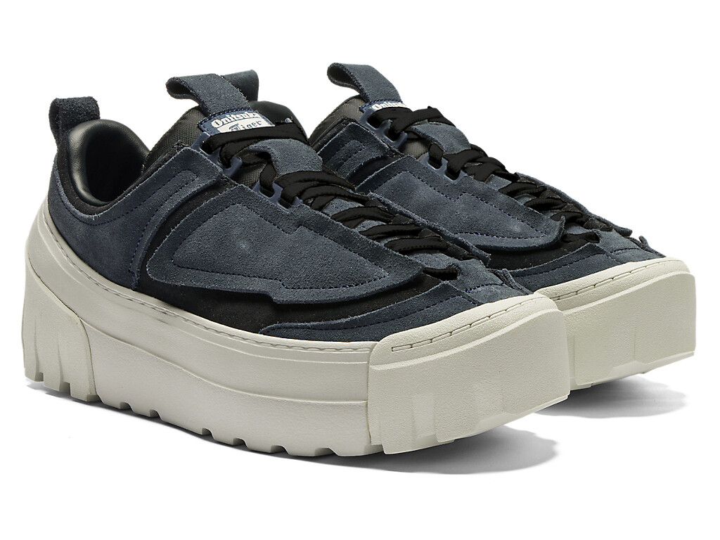 1183C399-400 Onitsuka Tiger Chunky Runner Lo Iron Navy Black