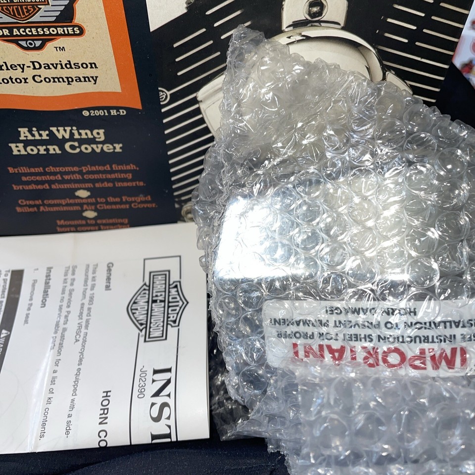 NEW GENUINE HARLEY DAVIDSON AIR WING CHROME HORN COVER 6916702 eBay