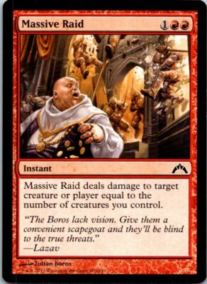 Massive Raid Magic The Gathering Gatecrash Card Light Play X1