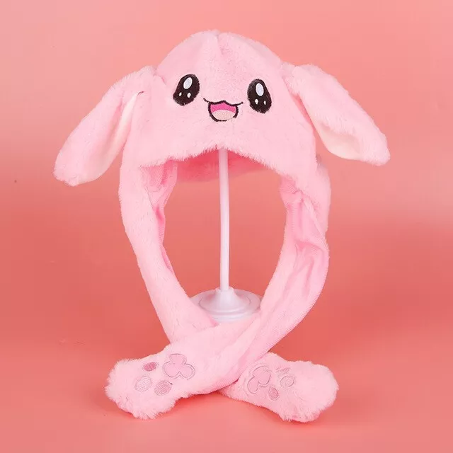 Pink bunny hat deals