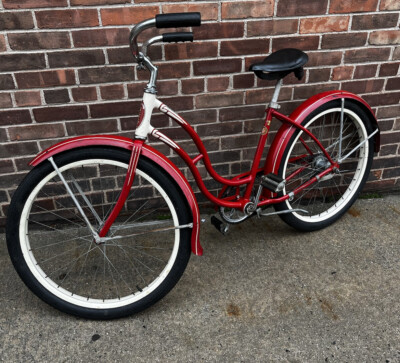 1958 Schwinn Schwinn Spitfire Bicycle Vintage 1958 Red Ladies