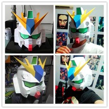 1:1 Scale RX 93-V Gundam Helmet Wearable Paper Model Cosplay DIY Handcraft
