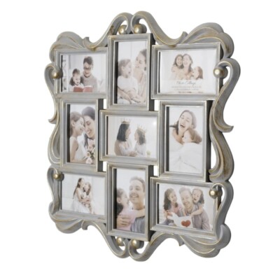 Crystal Art Gallery Distressed Gray &  Photo Collage Picture Frame - 22'' x 21''