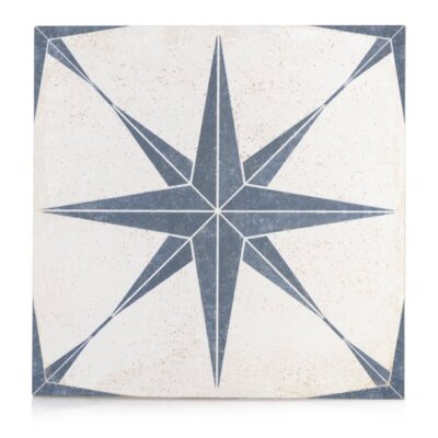 Industry Tile 9x9 Star Blue Porcelain Tile Wall and Floor (10.87 Sq. Ft./Case)