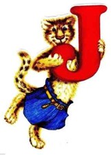jaguar letter j heat transfer iron on silly not embroidered 3 inch 1pc