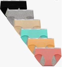 Nalwort Teen Girls Period Underwear Menstrual Period Panties Leak- Size Large