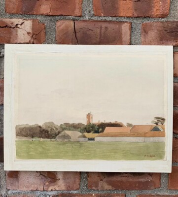 C1900 English Painter And Author Alfred William Rich Watercolor. Signed