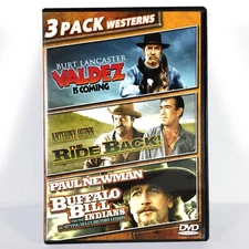 The Ride Back / Valdez Is Coming / Buffalo Bill & Indians (DVD, 1957) Like New !