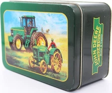 VTG 1996 John Deere 1924-1953 Model D Tractor Farm Tractor Metal Tin Storage Box