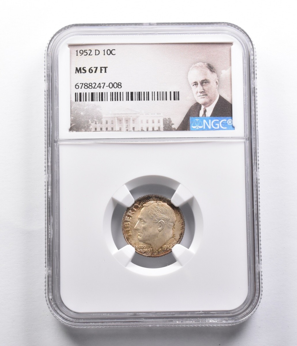 MS67 FT 1952-D Roosevelt Dime NGC *4054 | eBay