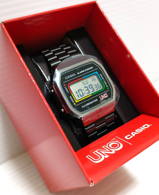 CASIO A168WEUC-1AJR UNO Collaboration Model Wild Card Unisex Resin