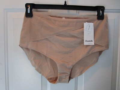 CHANTELLE C SMOOTH HIGH WAIST NUDE BRIEF PANTIES   NEW 