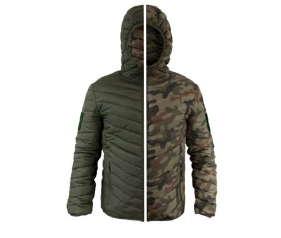 Reversible Down Jacket Texar Reverse Lightweight Outdoor Travel EDC  Olive/Camo