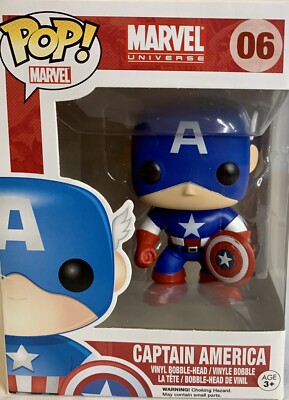 Captain America Funko Pop Marvel Universe #6 Classic -NEW