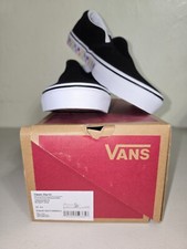 New VANS Original Youth Classic Slip On Checkerboard Rainbow/Blk Size 6.0