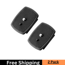 2 Pack QR Plate 43X43Mm Quick Release Plate Replacement for Velbon Tripods CX-4
