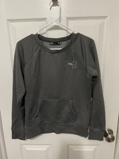 Under Armour Sweatshirt Loose Women's Gray Athletic Casual Activewear Sz S
