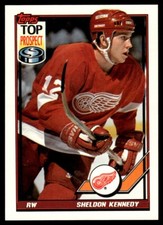 1991 Topps #317 Sheldon Kennedy - Detroit Red Wings